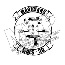 Load image into Gallery viewer, Marine Aviation Logistics Squadron 39 Magicians Unit Logo, USMC MALS-39 Magicians
