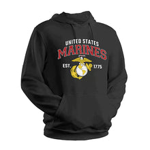 Load image into Gallery viewer, US Marines Est. 1775 Black Sweatshirt
