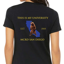Load image into Gallery viewer, Ladies&#39; USMC Fraternity T-Shirt-Parris Island &amp; San Diego
