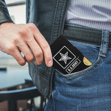Load image into Gallery viewer, Metal RFID wallet Army wallet with money clip
