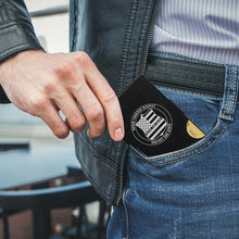 Load image into Gallery viewer, Metal RFID wallet Police Officer wallet with money clip
