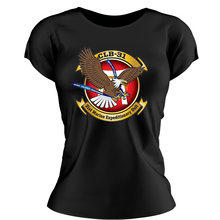 Load image into Gallery viewer, Combat Logistics Regiment 31, CLB-31 Marines USMC Unit ladie&#39;s T-Shirt, CLB-31 USMC Unit logo, USMC gift ideas for women, Marine Corp gifts for women Combat Logistics Battalion 31
