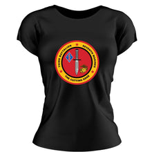 Load image into Gallery viewer, 3rd Bn 7th Marines Women&#39;s USMC Unit T-Shirt, 3rd Bn 7th Marines logo, USMC gift ideas for women, Marine Corps gifts women
