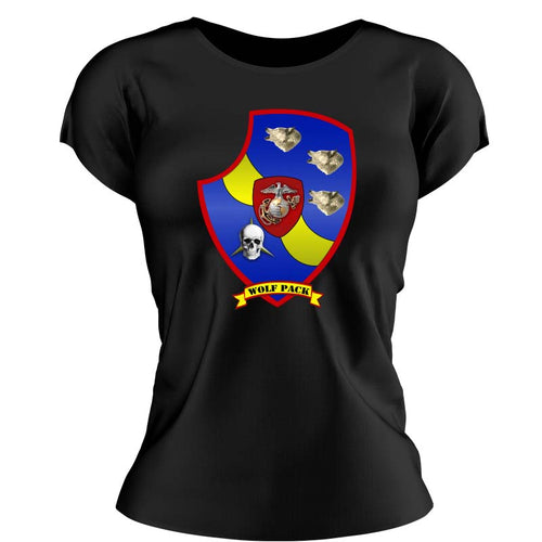 3d Light Armored Reconnaissance Battalion USMC Unit ladie's T-Shirt, 3rd Light Armored Reconnaissance Bn logo, USMC gift ideas for women, Marine Corp gifts for women 3d Light Armored Reconnaissance Bn 
