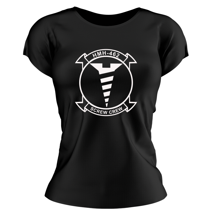 HMH-462 Marines Women's Unit Logo T-Shirt, HMH-462 Marines logo gear Marine Corp gift ideas for women