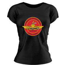 Load image into Gallery viewer, 4th Force Reconnaissance Company Black Women&#39;s Unit Logo T-Shirt
