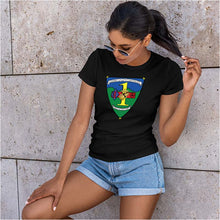 Load image into Gallery viewer, Combat Logistics Battalion 1 (CLB-1)  Unit Logo Women&#39;s Black Short Sleeve T-Shirt
