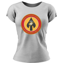 Load image into Gallery viewer, MSOB USMC Unit ladie&#39;s T-Shirt, MSOB logo, USMC gift ideas for women, Marine Corp gifts for women Marine Special Operations Battalion
