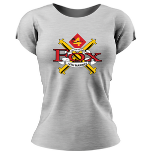 Fox Co 2nd Battalion 14th Marines Women's Unit Logo T-Shirt