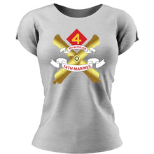 Load image into Gallery viewer, 3d Bn 14th Marines USMC Unit ladie&#39;s T-Shirt, 3d Bn 14th Marines, USMC gift ideas for women, Marine Corp gifts for women3d Bn 14th Marines

