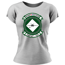 Load image into Gallery viewer, VMFAT 101 Marines Women&#39;s Unit Logo T-Shirt
