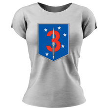 Load image into Gallery viewer, 3rd MSOB USMC Unit ladie&#39;s T-Shirt, 3rd MSOB logo, USMC gift ideas for women, Marine Corp gifts for women 3rd Marine Raider Bn , 3rd Marine Special Operations Battalion
