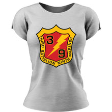 Load image into Gallery viewer, 3rd Bn 9th Marines USMC Unit ladie&#39;s T-Shirt, 3d Bn 9th Marines, USMC gift ideas for women, Marine Corp gifts for women 3d Bn 9th Marines
