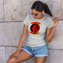 Load image into Gallery viewer, Marine Air Support Squadron-1  (MASS-1) Women&#39;s Unit Logo T-Shirt, MASS-1 USMC Unit logo, MASS-1 Marines USMC MASS-1
